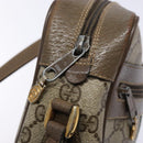 GUCCI GG Supreme Web Sherry Line Shoulder Bag PVC Beige 68 02 004 Auth 134064-15