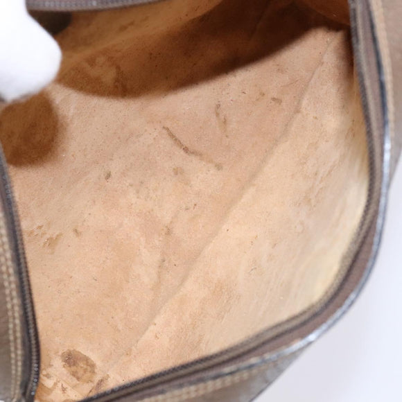 GUCCI GG Supreme Web Sherry Line Shoulder Bag PVC Beige 68 02 004 Auth 134064