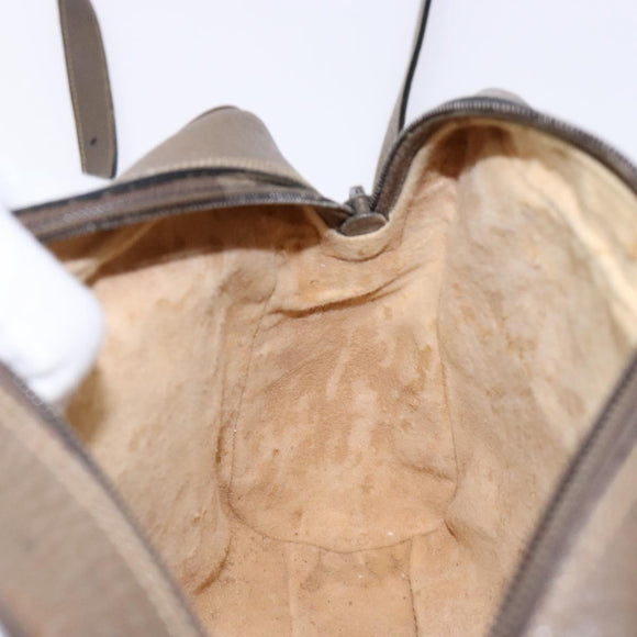 GUCCI GG Supreme Web Sherry Line Shoulder Bag PVC Beige 68 02 004 Auth 134064