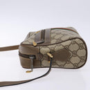 GUCCI GG Supreme Web Sherry Line Shoulder Bag PVC Beige 68 02 004 Auth 134064-5