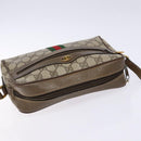 GUCCI GG Supreme Web Sherry Line Shoulder Bag PVC Beige 68 02 004 Auth 134064-6