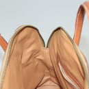 CELINE Macadam Canvas Hand Bag PVC Beige Gold Auth 134068-21