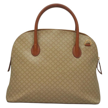 CELINE Macadam Canvas Hand Bag PVC Beige Gold Auth 134068 - 0