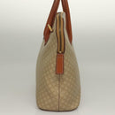 CELINE Macadam Canvas Hand Bag PVC Beige Gold Auth 134068-3