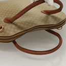CELINE Macadam Canvas Hand Bag PVC Beige Gold Auth 134068-6