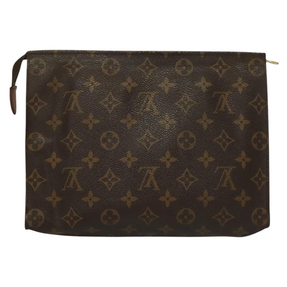 LOUIS VUITTON Monogram Poche Toilette 26 Pouch M47542 LV Auth 134072