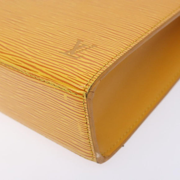 LOUIS VUITTON Epi Malesherbes Hand Bag Tassili Yellow Jonne M52379 Auth 134080