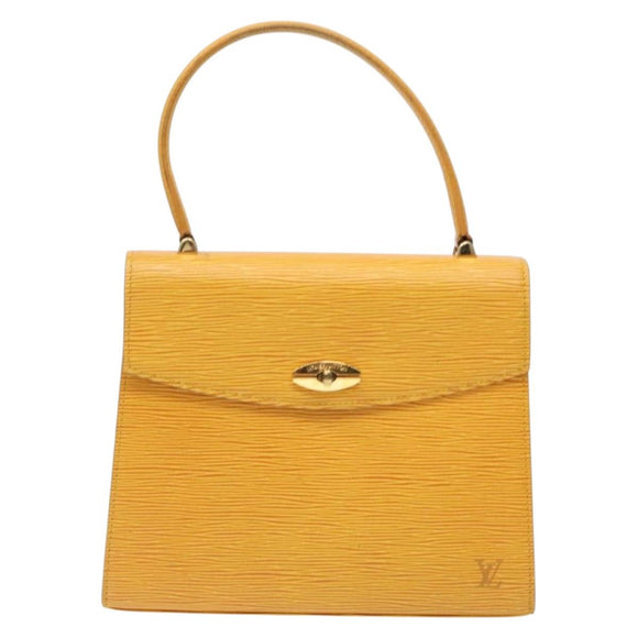 LOUIS VUITTON Epi Malesherbes Hand Bag Tassili Yellow Jonne M52379 Auth 134080