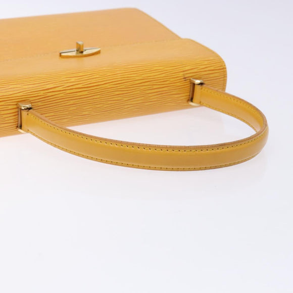 LOUIS VUITTON Epi Malesherbes Hand Bag Tassili Yellow Jonne M52379 Auth 134080