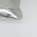 GUCCI GG Canvas Shoulder Bag Silver 145857 Auth 134088-15