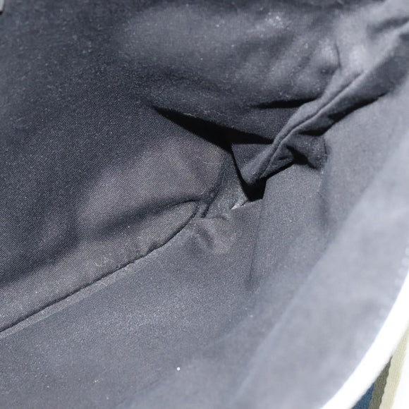 GUCCI GG Canvas Shoulder Bag Silver 145857 Auth 134088