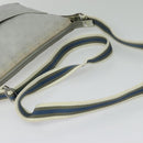 GUCCI GG Canvas Shoulder Bag Silver 145857 Auth 134088-7