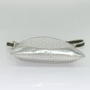 GUCCI GG Canvas Shoulder Bag Silver 145857 Auth 134088-5