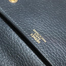 HERMES Pochette Green Waist bag Togo leather Black Gold Auth 134089-17