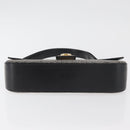 Salvatore Ferragamo Gancini Shoulder Bag Leather Black Brown Auth 134093A-11