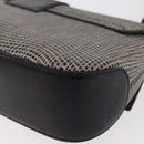 Salvatore Ferragamo Gancini Shoulder Bag Leather Black Brown Auth 134093A-15