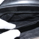Salvatore Ferragamo Gancini Shoulder Bag Leather Black Brown Auth 134093A-23