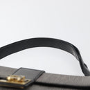 Salvatore Ferragamo Gancini Shoulder Bag Leather Black Brown Auth 134093A-9