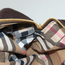 BURBERRY Shoulder Bag Leather Black Gold Auth 134105-19