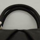 BURBERRY Shoulder Bag Leather Black Gold Auth 134105-8