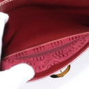 CARTIER Must Line Shoulder Bag Leather Bordeaux Gold Auth 134112-20