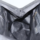 VERSACE Tote Bag Leather Black Gold Auth 134124-18