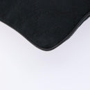 GUCCI GG Canvas Web Sherry Line Shoulder Bag Black Silver 146309 Auth 134126-14