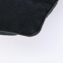 GUCCI GG Canvas Web Sherry Line Shoulder Bag Black Silver 146309 Auth 134126A-15