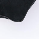 GUCCI GG Canvas Web Sherry Line Shoulder Bag Black Silver 146309 Auth 134126-16