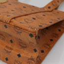 MCM Logogram Vicetos Shoulder Bag PVC Leather Brown Gold Auth 134128-10