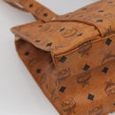 MCM Logogram Vicetos Shoulder Bag PVC Leather Brown Gold Auth 134128-11