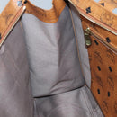 MCM Logogram Vicetos Shoulder Bag PVC Leather Brown Gold Auth 134128-18
