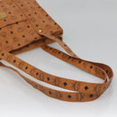 MCM Logogram Vicetos Shoulder Bag PVC Leather Brown Gold Auth 134128-7
