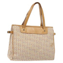 CELINE C Macadam Canvas Hand Bag Beige Auth 134129-1