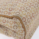 CELINE C Macadam Canvas Hand Bag Beige Auth 134129-8