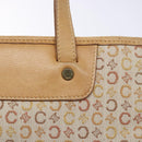 CELINE C Macadam Canvas Hand Bag Beige Auth 134129-18