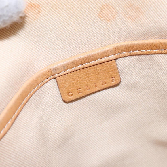 CELINE C Macadam Canvas Hand Bag Beige Auth 134129