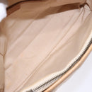 CELINE C Macadam Canvas Hand Bag Beige Auth 134129-11