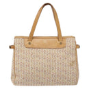 CELINE C Macadam Canvas Hand Bag Beige Auth 134129-13