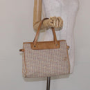CELINE C Macadam Canvas Hand Bag Beige Auth 134129-26