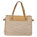 CELINE C Macadam Canvas Hand Bag Beige Auth 134129-2