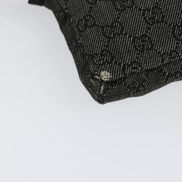GUCCI GG Canvas Waist bag Gray Silver 28566 Auth 134140