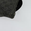GUCCI GG Canvas Waist bag Gray Silver 28566 Auth 134140-16