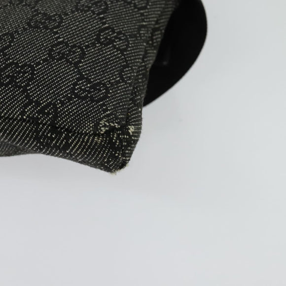 GUCCI GG Canvas Waist bag Gray Silver 28566 Auth 134140