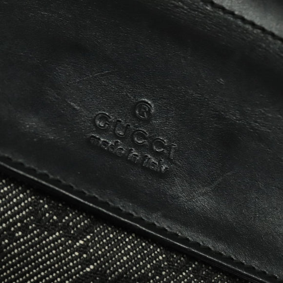 GUCCI GG Canvas Waist bag Gray Silver 28566 Auth 134140