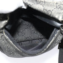 GUCCI GG Canvas Waist bag Gray Silver 28566 Auth 134140-11