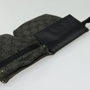 GUCCI GG Canvas Waist bag Gray Silver 28566 Auth 134140-6
