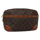 LOUIS VUITTON Monogram Compiegne 28 Clutch Bag M51845 LV Auth 134145-1