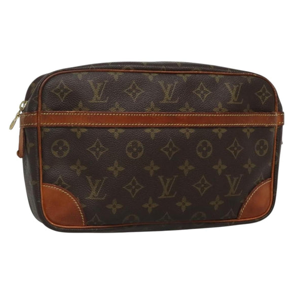 LOUIS VUITTON Monogram Compiegne 28 Clutch Bag M51845 LV Auth 134145
