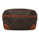 LOUIS VUITTON Monogram Compiegne 28 Clutch Bag M51845 LV Auth 134145-13
